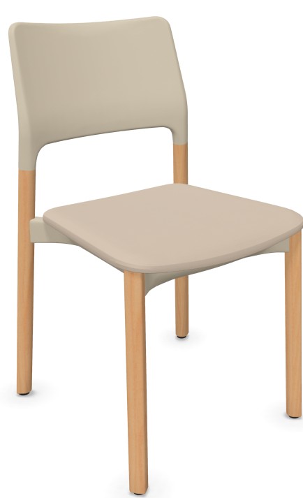 Kusch+Co - Arn Frame Stuhl in Kunststoff - Sitz gepolstert