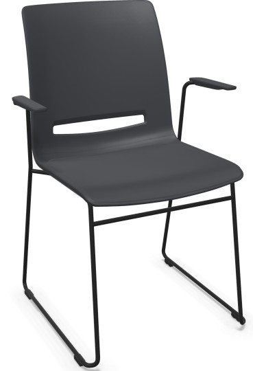 Kusch+Co - Wartezimmer Stuhl V-Care Metallkufengestell - Kunststoff